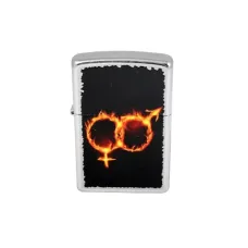 Зажигалка Zippo 28446 Man Woman Fire Street Chrome