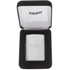 Серебряная зажигалка бензиновая ZIPPO Brushed Sterling Silver серебро 925 пробы, бархатная коробочка (13)