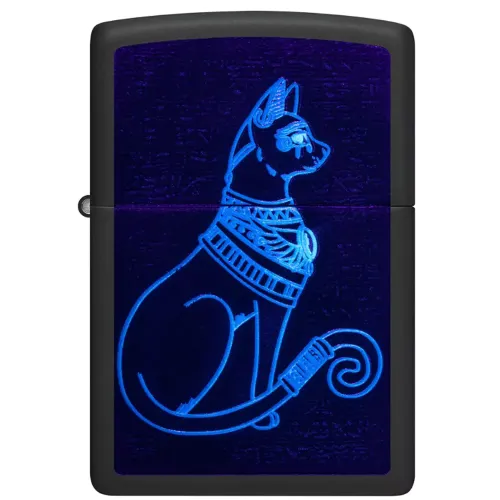 Зажигалка бензиновая Zippo Spiritual Cat Design Черная (48582)