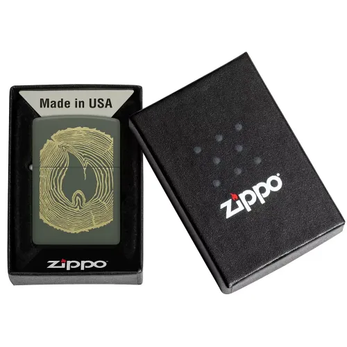 Зажигалка бензиновая Zippo Wood Ring Design (48959)