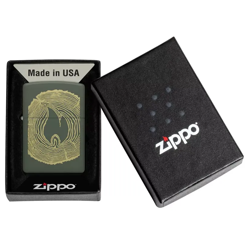 Зажигалка бензиновая Zippo Wood Ring Design (48959)