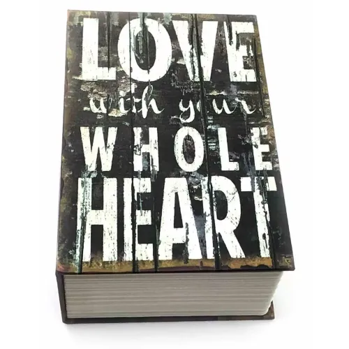 Книга-сейф "LOVE" 18х12х5,5 см металл, пластик, серый (DN32053A)