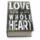 Книга-сейф "LOVE" 18х12х5,5 см металл, пластик, серый (DN32053A)