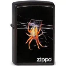 Зажигалка бензиновая Zippo Yellow Spider черная, паук (218.439)