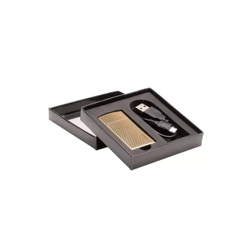 Зажигалка Silver Match EDGWARE USB LIGHTER DL-6 со спиралью Золотистый (40674174GOLD)