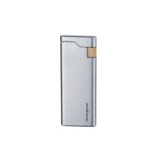 Зажигалка тонкая кремниевая газовая Silver Match Metal Flint Riga Серебристая (40672350SL)
