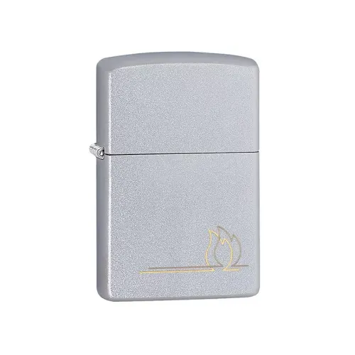 Бензинові запальнички Бензинова запальничка Zippo 205 PF20 Flame Design Срібляста (49210)