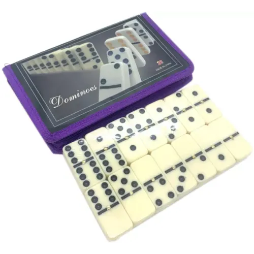 Доміно Доміно в тканинному кейсі на блискавці Duke 19 х 11 х 2 см Фіолетовий (DN30755B)