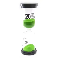 Часы песочные на 20 минут зеленый песок 14х4,5х4,5 см (DN32236C)