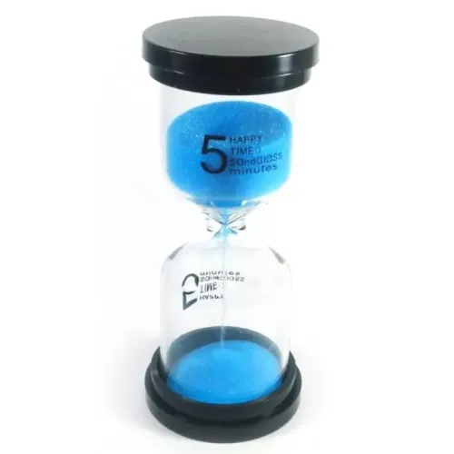 Песочные часы Часы песочные на 5 минут Синий песок 10,5х4,5х4,5 см (DN30720A)
