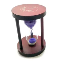 Годинник пісочний None 3 хвилини 7х7х10 см Фіолетовий пісок (DN32107B)