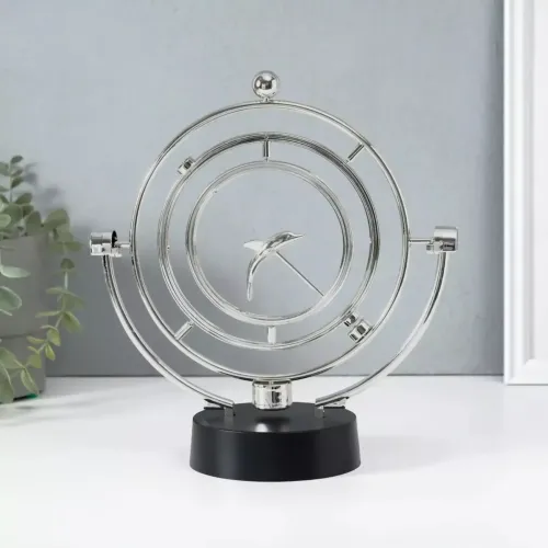 Приниматели решений и антистрессы Маятник магнитный кинетический антистресс "Дельфин" инерционный (25х22х10 см) 4 батарейки АА пластик, хром (DN32767N)