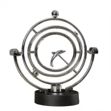 Маятник магнитный кинетический антистресс "Дельфин" инерционный (25х22х10 см) 4 батарейки АА пластик, хром (DN32767N)