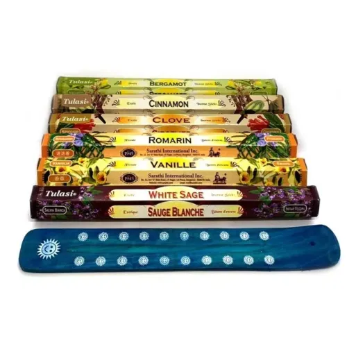 Набори пахощів Набір пахощів Tulasi Прянощі 6 видів ароматів з дерев'яною підставкою (DN34588)