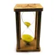 Песочные часы Песочные часы на 20 минут в бамбуке "Эйфелева башня" желтый песок 16,5х10х10 см (DN29765D)