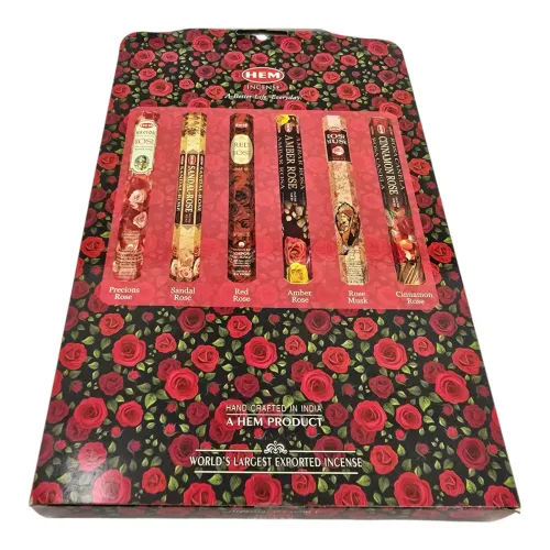 Наборы ароматов Подарочный набор благовоний 6 ароматов 120 палочек HEM "Коллекция роз" Подарочный набор благовоний 6 ароматов 120 палочек HEM "Коллекция роз" HEXA по 20 палочек (DN36530)