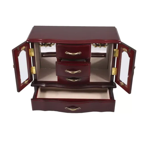 Ящики, комодики, шкафчики Шкафчик-шкафчик для украшений King Wood, вишня (JF-25066C)