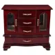 Ящики, комодики, шкафчики Шкафчик-шкафчик для украшений King Wood, вишня (JF-25066C)