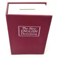 Скарбничка книга-сейф "Англійський словник " пластик, метал, коричневий 11,5 см (DN32057)