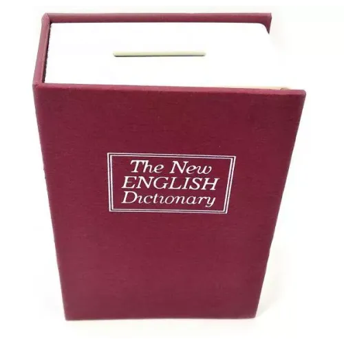 Книги-сейфы Копилка книга-сейф "Английский словарь" пластик, металл, коричневый 11,5 см (DN32057)