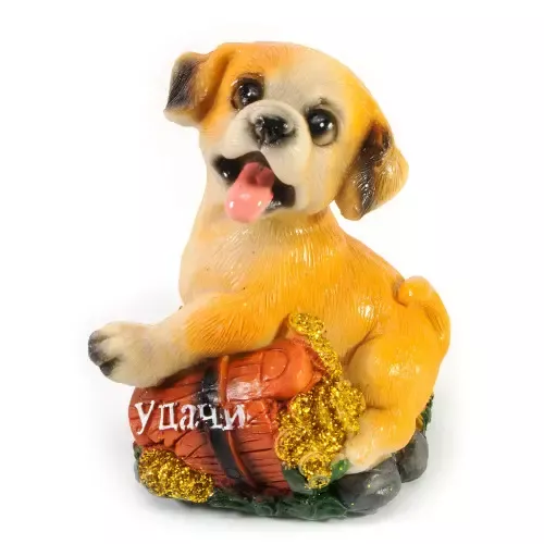 Копилки Копилка из керамики "Щенок" (10,5х8х7,5 см) коричневый (DN30712B)