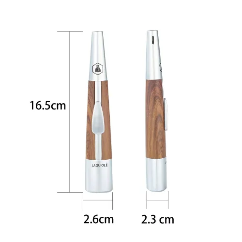 Газові запальнички Універсальна газова п'єзо запальничка для розпалювання каміна свічок плит 16.5 см Laguiole метал регулювання полум'я 19.5х6х3 см подарункова крафтова коробка (40269500)