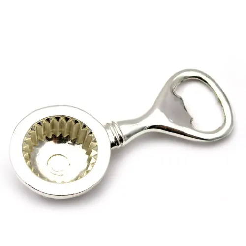 Все для алкогольних напоїв Відкривачка для пляшок "М'яч для гольфу" (10х4,5х2 см) хром (DN24975)