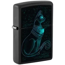 Зажигалка бензиновая Zippo Spiritual Cat Design Черная (48582)