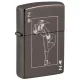 Бензиновые зажигалки Зажигалка бензиновая Zippo Windy Design черный лид (49797)