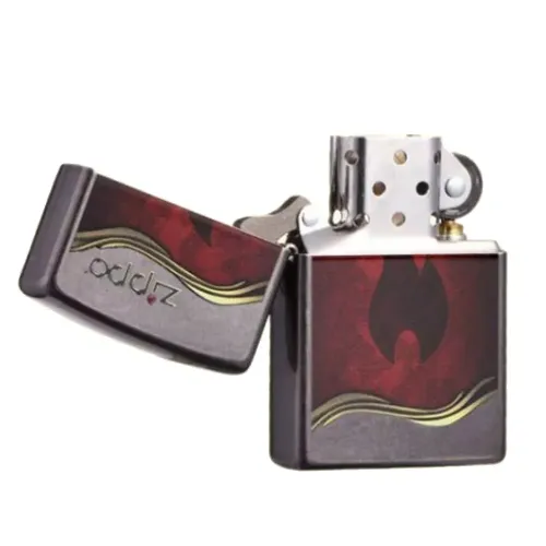 Бензинові запальнички Запальничка Zippo Flame gray gray dusk (28378.120)
