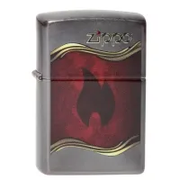 Запальничка Zippo Flame gray gray dusk (28378.120)