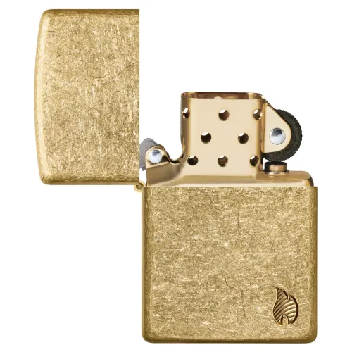 Бензинові запальнички Запальничка армована бензинова ZIPPO Armor® Tumbled Brass Series Flame (46398)