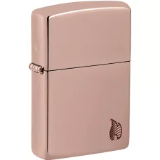 Запальничка армована бензинова ZIPPO High Polish Rose Gold Flame Design (46401)