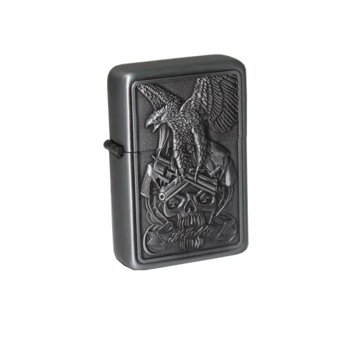 Бензиновые зажигалки Зажигалка бензиновая STAR Серый (23646STAR)