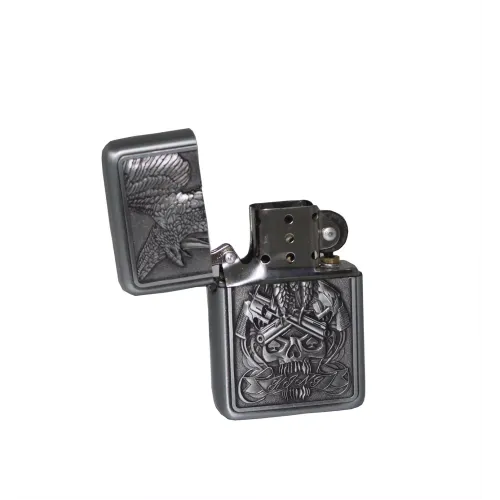 Бензиновые зажигалки Зажигалка бензиновая STAR Серый (23646STAR)