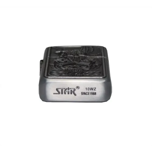 Бензиновые зажигалки Зажигалка бензиновая STAR Серый (23646STAR)