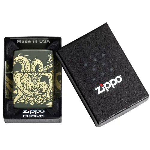 Бензиновые зажигалки Зажигалка бензиновая Zippo Dragon Design (48907)