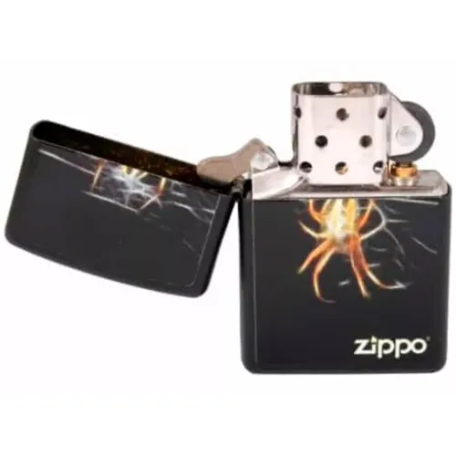 Бензинові запальнички Запальничка бензинова Zippo Yellow Spider чорна, павук (218.439)