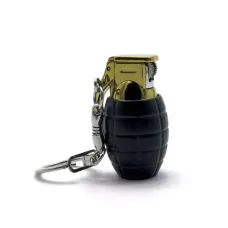 Запальничка-брелок газова кремнієва "Граната" (4,2х2,8х2,8 см) метал (DN27733)