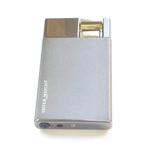 Газові запальнички Запальничка газова пьезо, турбо Silver Match Oslo метал, сатин (40674356SLG)