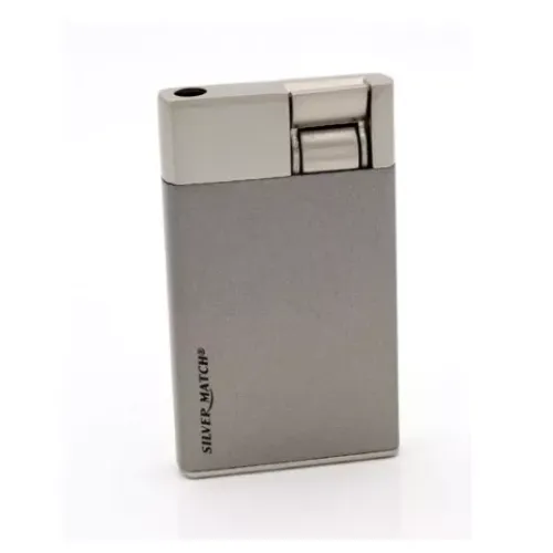 Газові запальнички Запальничка газова пьезо, турбо Silver Match Oslo метал, сатин (40674356SLG)
