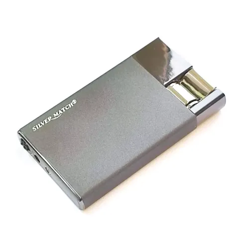 Газові запальнички Запальничка газова пьезо, турбо Silver Match Oslo метал, сатин (40674356SLG)