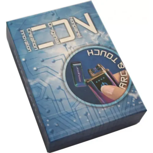 Бензинові запальнички запальничка Silver Match SM ICON ALLSAINT TOUCH DBLARC IGNIT Синій (40674270BLU)