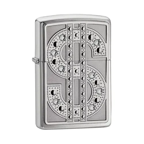 Бензинові запальнички Запальничка ZIPPO 250 Bling Emblem Silver (20904)