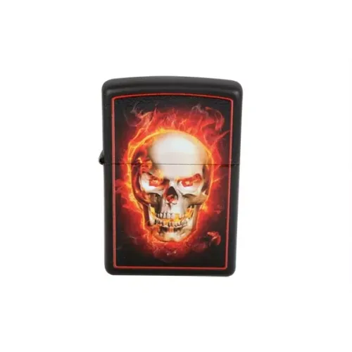 Бензинові запальнички Запальничка Zippo Lighter Burning Skill Black Matte (28307)