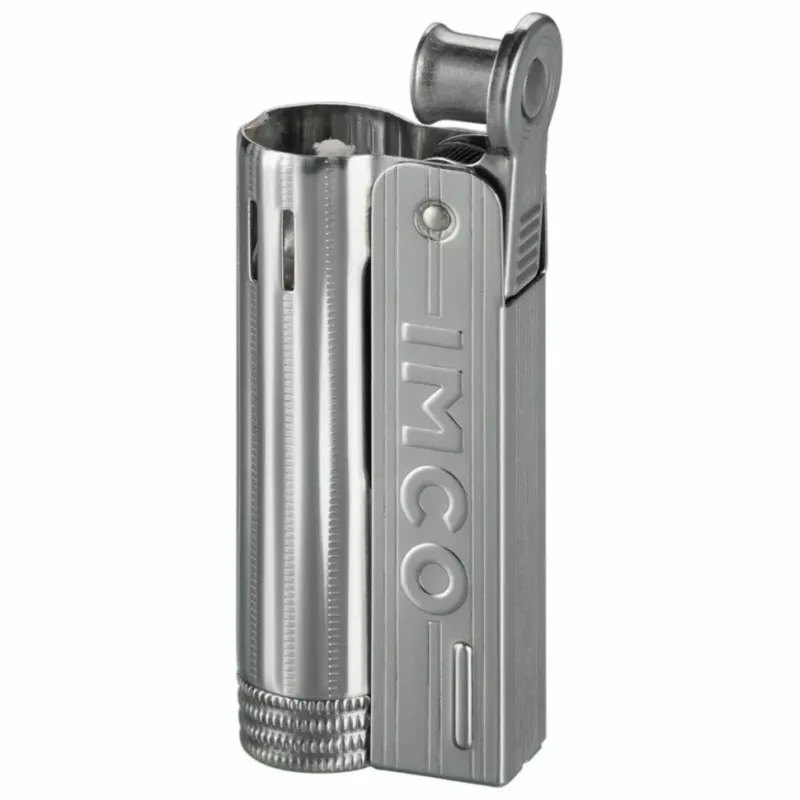 Зажигалка бензиновая IMCO Junior 6600 Oil chrome nickel IMCO Logo серебристый хром (IM1800012)