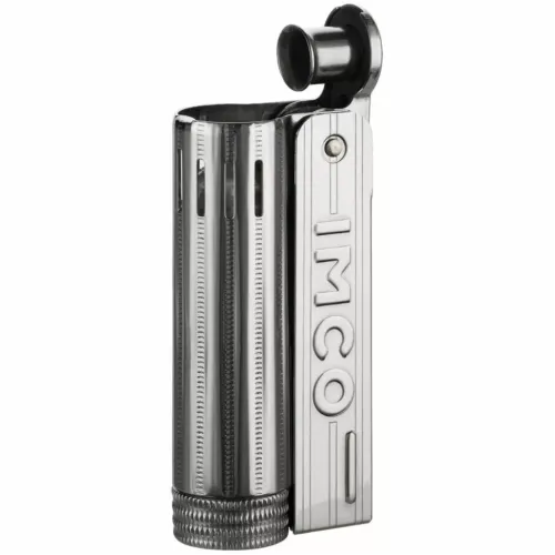 Зажигалка бензиновая IMCO Junior 6600 Oil chrome nickel IMCO Logo серебристый хром (IM1800012)