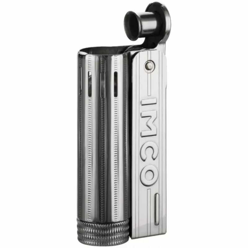 Зажигалка бензиновая IMCO Junior 6600 Oil chrome nickel IMCO Logo серебристый хром (IM1800012)