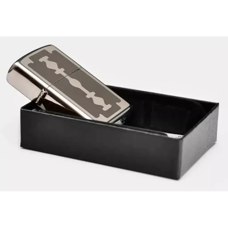Запальничка бензинова Zippo Razor Blade Lighter Лезо бритви, дзеркальний хром (28137)