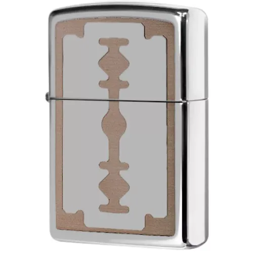 Запальничка бензинова Zippo Razor Blade Lighter Лезо бритви, дзеркальний хром (28137)
